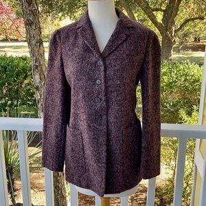 Vestimenta Spa Baby Alpaca Blazer Jacket | Plum
